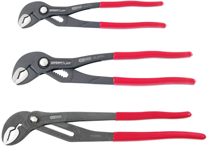 KS Tools - Lot de 3 pinces multriprises à verouillage