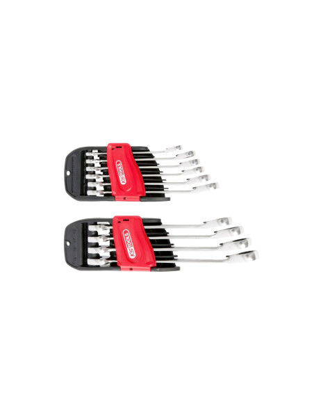 KS TOOLS - JEU DE 10 CLÉS MIXTES À CLIQUET REVERSIBLE GEARPLUS