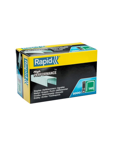 Rapid 140/12mm Galva Boîte de 5000 Agrafes