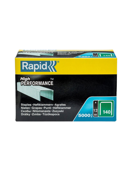 Rapid 140/12mm Galva Boîte de 5000 Agrafes