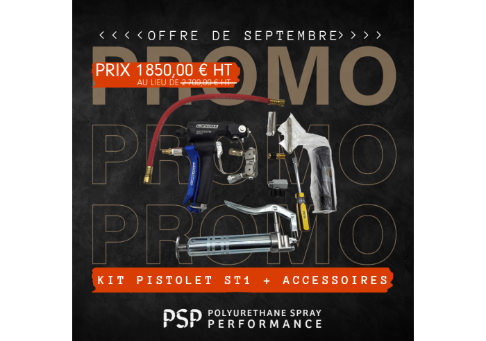 Pack pistolet Carlisle ST1 avec accessoires
