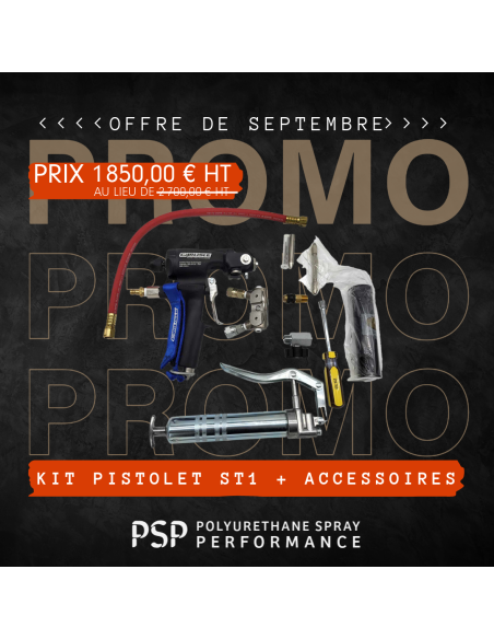 Pack pistolet Carlisle ST1 avec accessoires